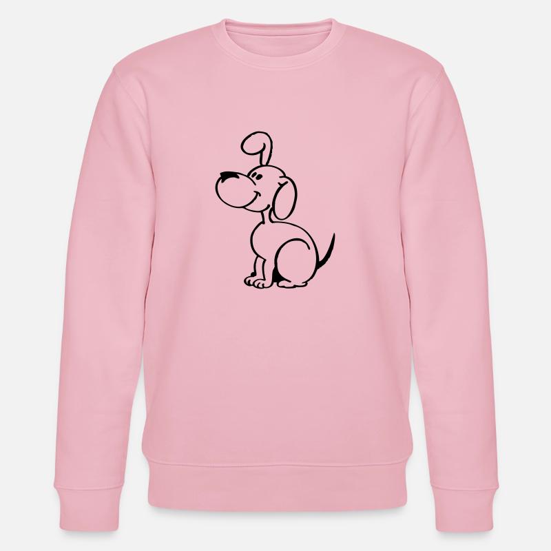 Hündchen - Stanley/Stella Unisex Bio-Sweatshirt CHANGER  - Hellrosa