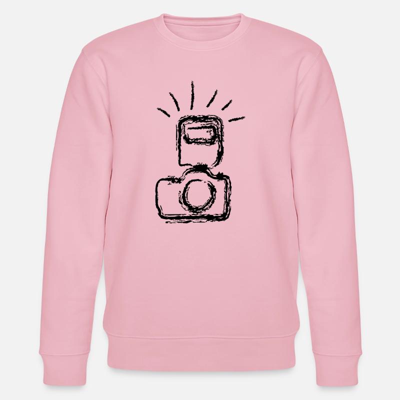 Fotokamera - Stanley/Stella Unisex Bio-Sweatshirt CHANGER  - Hellrosa