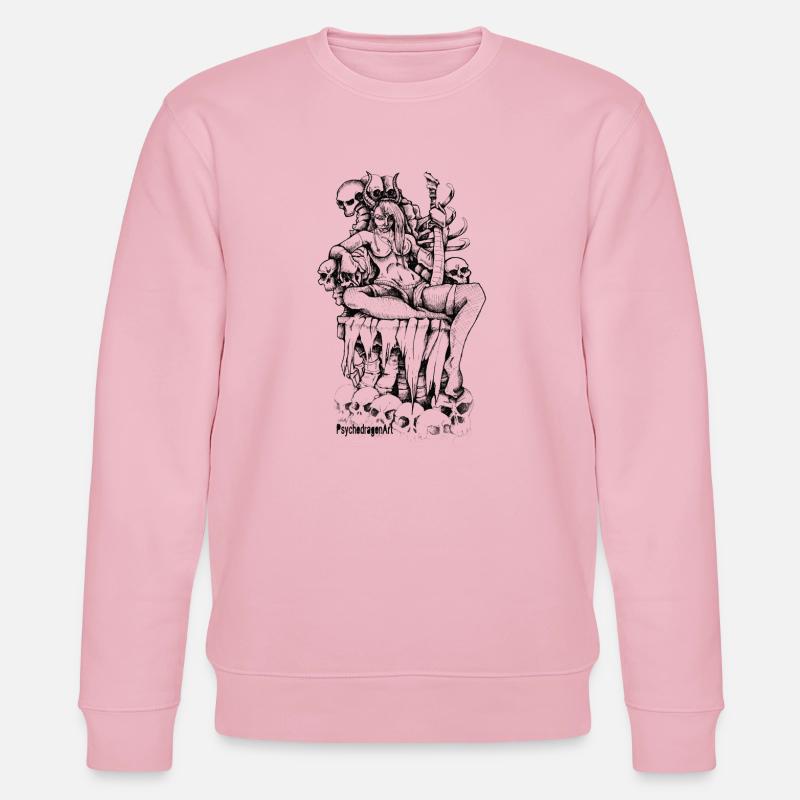 The Queen Schwarz - Stanley/Stella Unisex Bio-Sweatshirt CHANGER  - Hellrosa