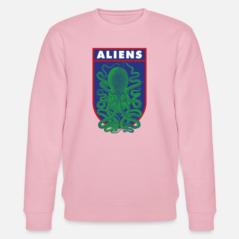 Octopus Aliens - Sweat bio CHANGER Stanley/Stella Unisexe - rose pâle