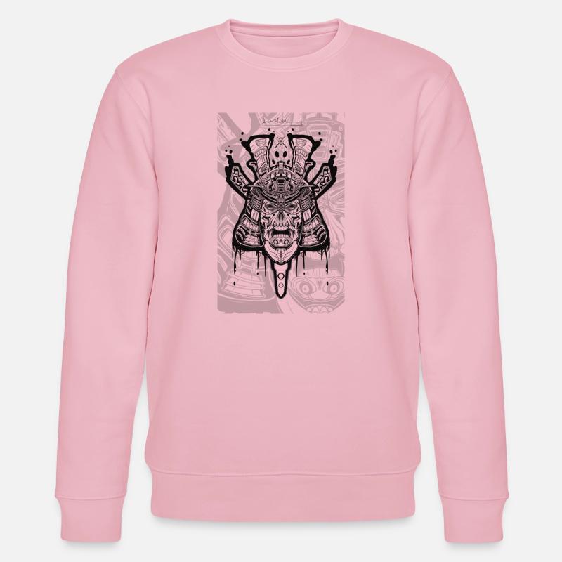 Samurai skull  - Stanley/Stella Unisex Bio-Sweatshirt CHANGER  - Hellrosa