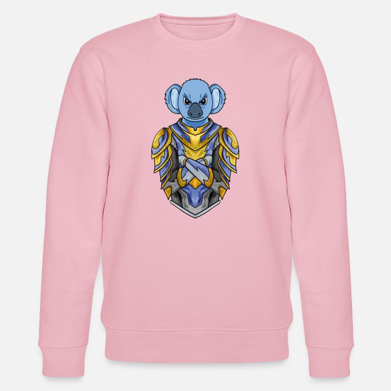 Ritter Koala Kreuzritter - Stanley/Stella Unisex Bio-Sweatshirt CHANGER  - Hellrosa