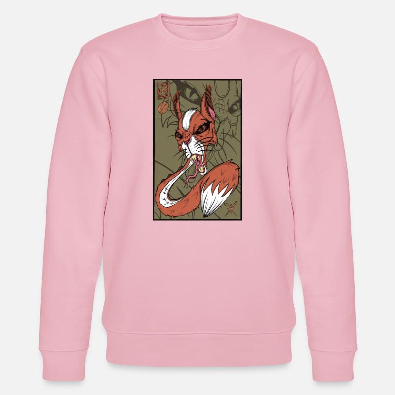 Foxy snake squirrel - Stanley/Stella Unisex Bio-Sweatshirt CHANGER  - Hellrosa