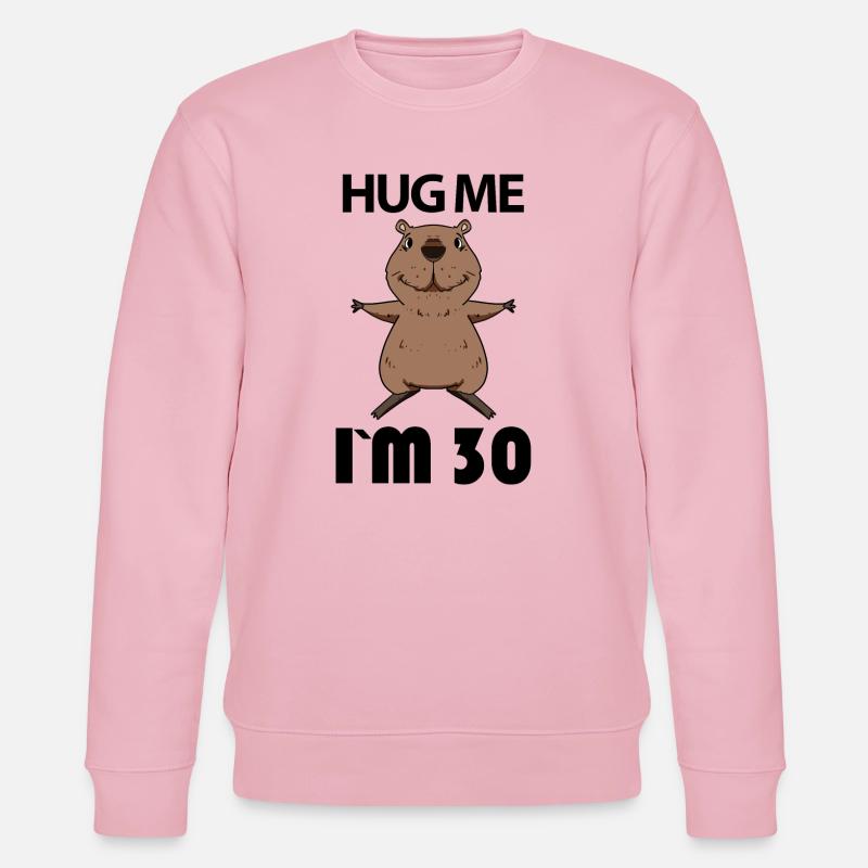 30 ans - 30 ans - Hug - Sweat bio CHANGER Stanley/Stella Unisexe - rose pâle