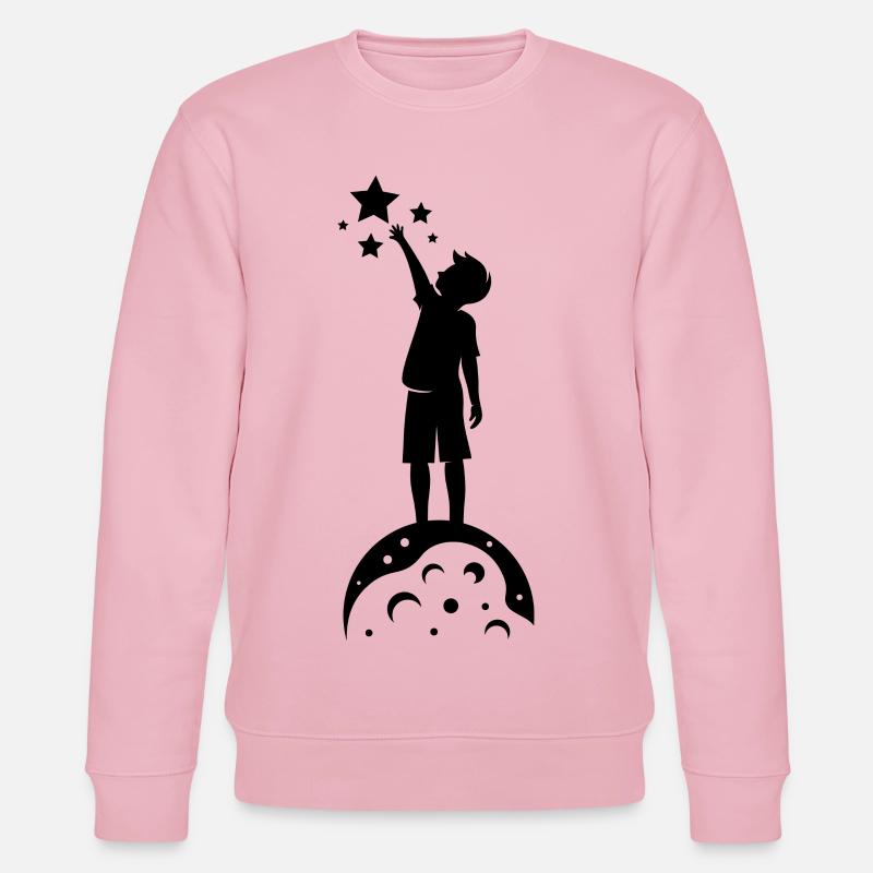 Sterne greifen - Stanley/Stella Unisex Bio-Sweatshirt CHANGER  - Hellrosa