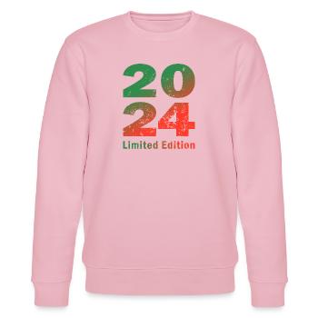 Born in 2024, limited edition romper - Stanley/Stella CHANGER Unisex Organic Sweatshirt - cotton pink - Front - Jaron (178cm) & Liana (172cm)
