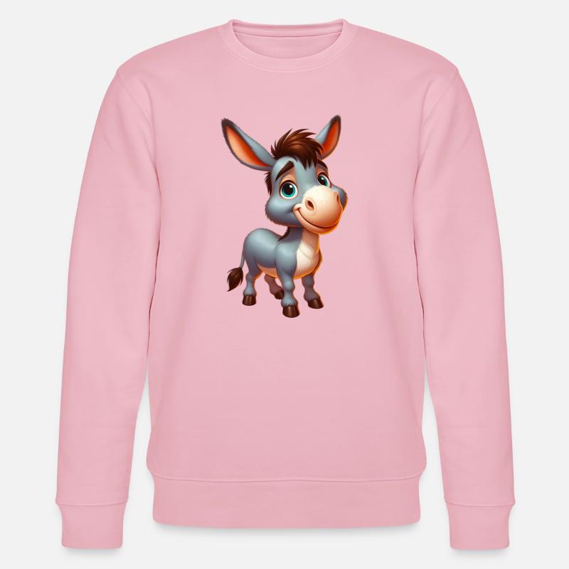 Esel Esel Schnuller Maultier - Stanley/Stella Unisex Bio-Sweatshirt CHANGER  - Hellrosa