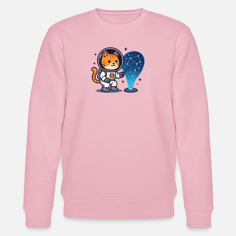 Space Cat Constellation – Kawaii - Stanley/Stella Unisex Bio-Sweatshirt CHANGER  - Hellrosa