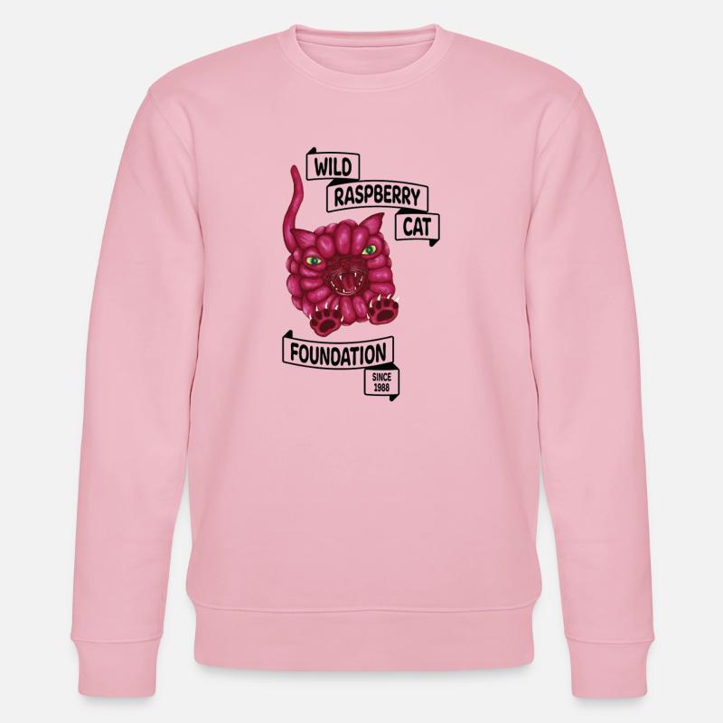 Raspberry le chat - Sweat bio CHANGER Stanley/Stella Unisexe - rose pâle
