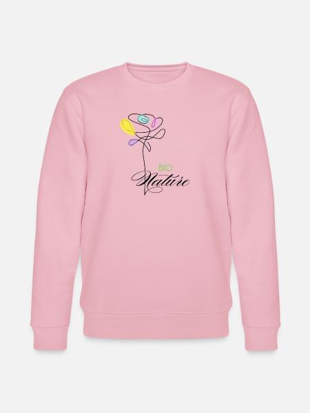 Bunte Bio-Naturblumen - Stanley/Stella Unisex Bio-Sweatshirt CHANGER  - Hellrosa
