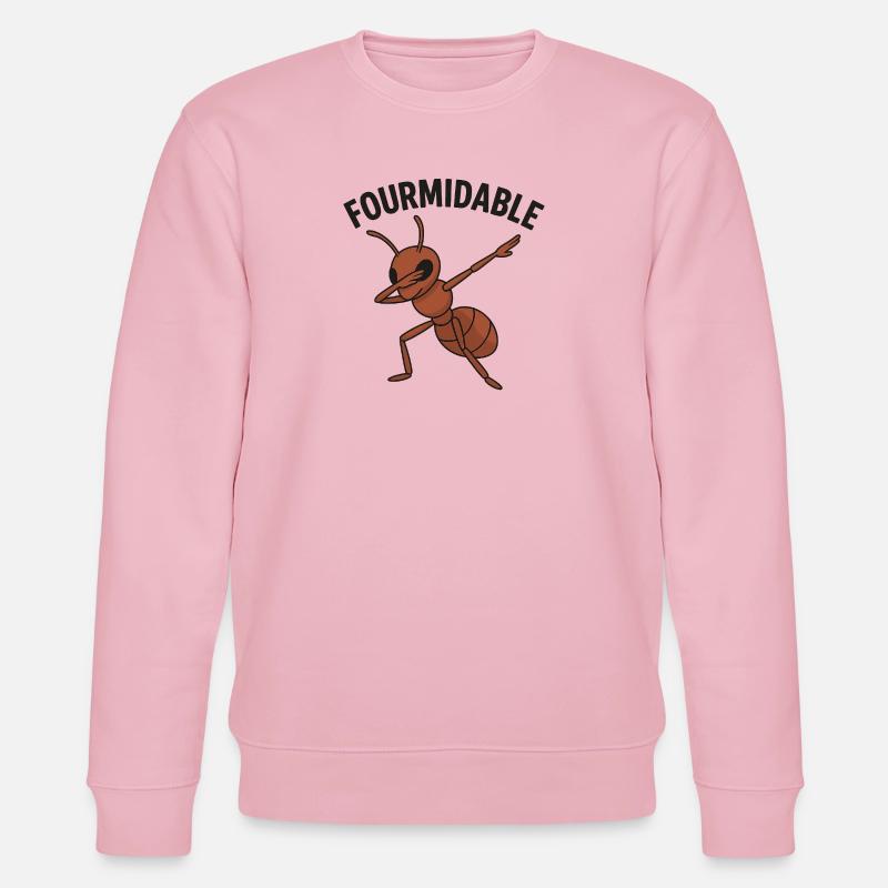 Fourmidable Dab Ant - Stanley/Stella CHANGER Unisex Organic Sweatshirt - cotton pink