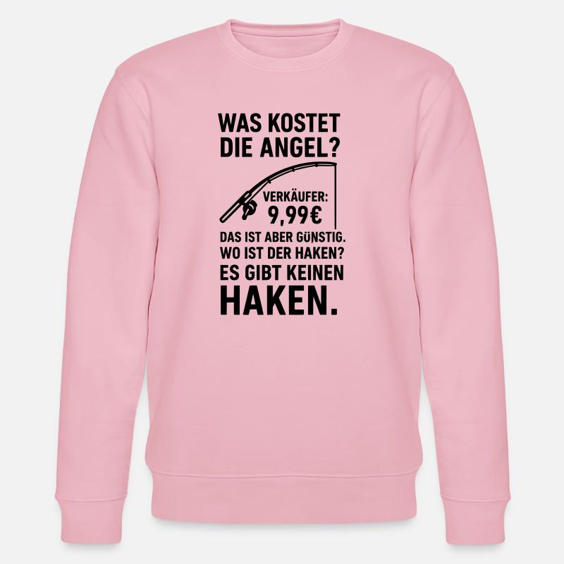 Blague sur pêcheur à l’hameçon - Sweat bio CHANGER Stanley/Stella Unisexe - rose pâle