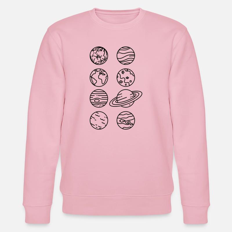Solar System Planets – Solar System Space - Stanley/Stella CHANGER Unisex Organic Sweatshirt - cotton pink