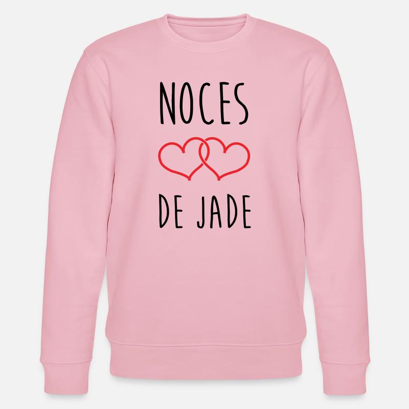 Jade-Hochzeit 26 Jahre Liebe - Stanley/Stella Unisex Bio-Sweatshirt CHANGER  - Hellrosa