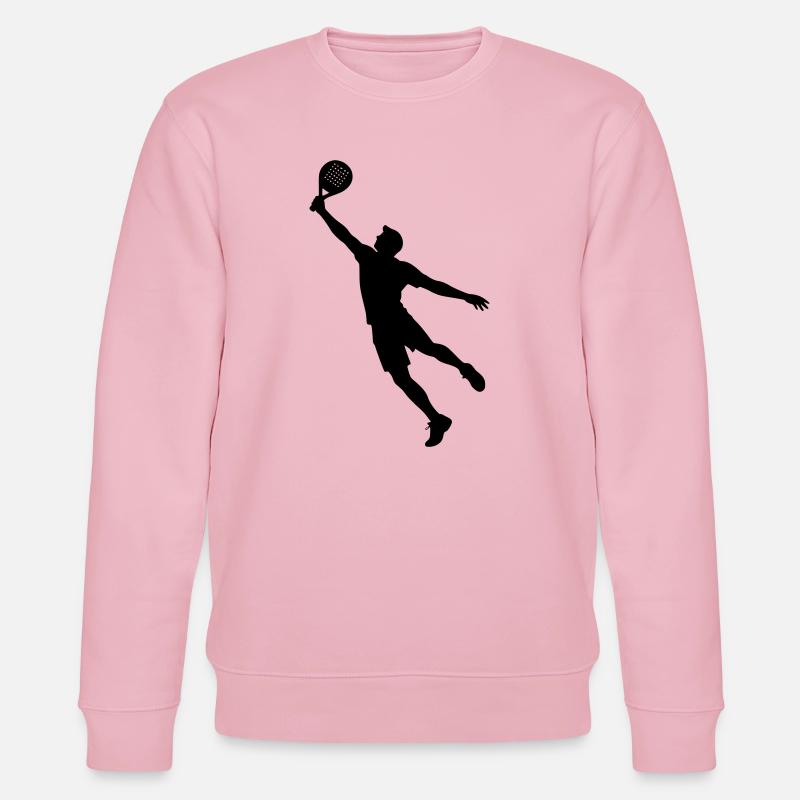Mann spielt Padel - Stanley/Stella Unisex Bio-Sweatshirt CHANGER  - Hellrosa