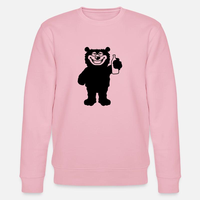 drunk_bear - Stanley/Stella Unisex Bio-Sweatshirt CHANGER  - Hellrosa