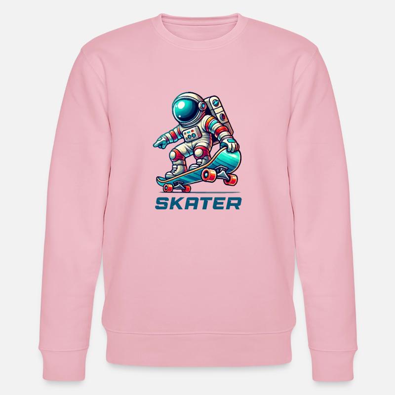 astronaut skateboard - Stanley/Stella Unisex Bio-Sweatshirt CHANGER  - Hellrosa