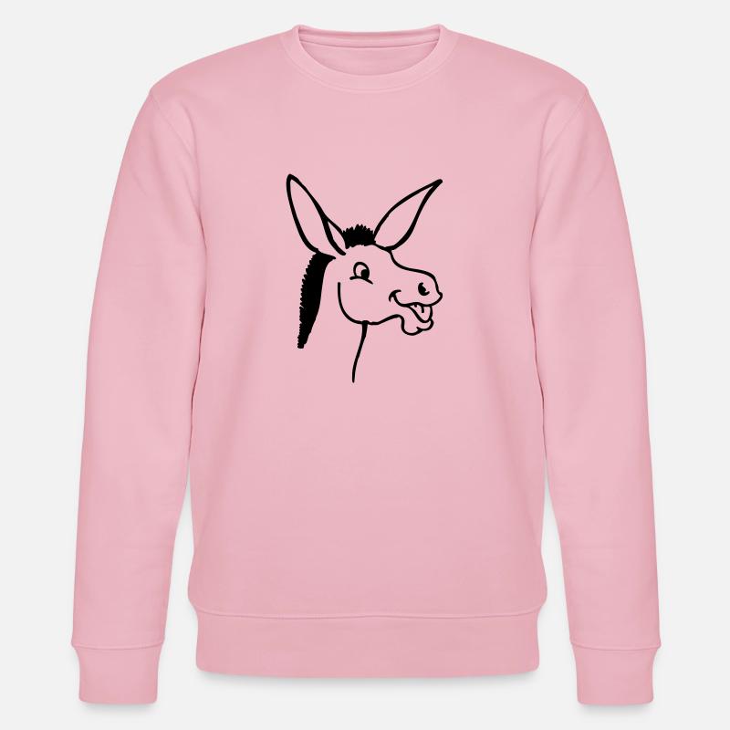 Esel - Stanley/Stella Unisex Bio-Sweatshirt CHANGER  - Hellrosa
