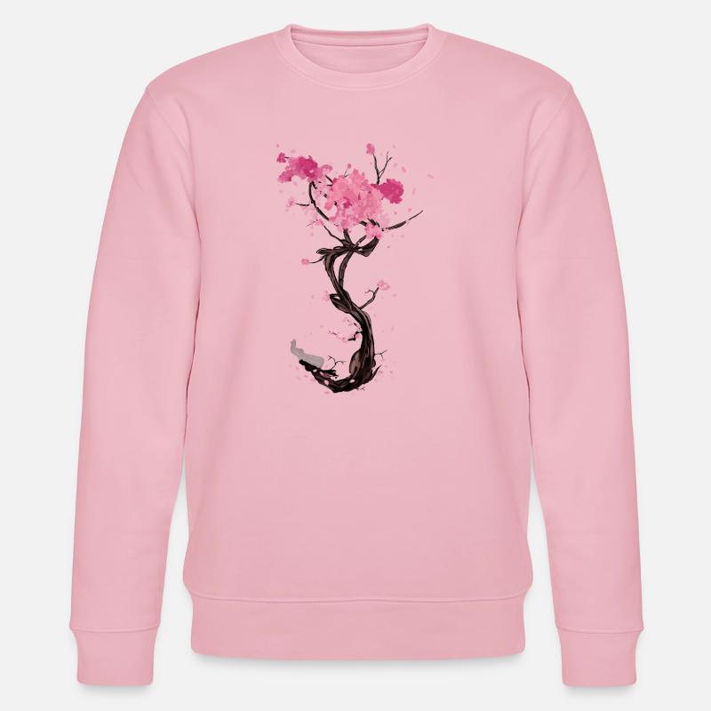 Flor en spirale de sakura - Sweat bio CHANGER Stanley/Stella Unisexe - rose pâle