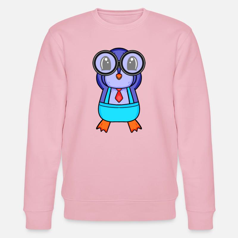 Télescope Astronomie Astronome Pingouin - Sweat bio CHANGER Stanley/Stella Unisexe - rose pâle