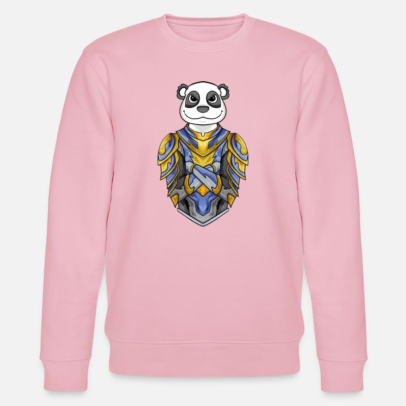 Chevalier Panda cool - Sweat bio CHANGER Stanley/Stella Unisexe - rose pâle