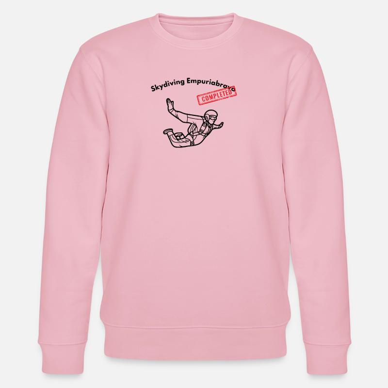 Skydiving Empuriabrava completed - Stanley/Stella Unisex Bio-Sweatshirt CHANGER  - Hellrosa
