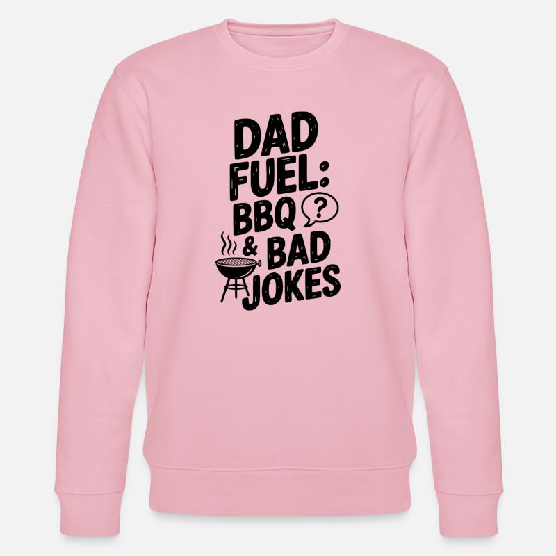 Dad Fuel: BBQ und schlechte Witze - Stanley/Stella Unisex Bio-Sweatshirt CHANGER  - Hellrosa