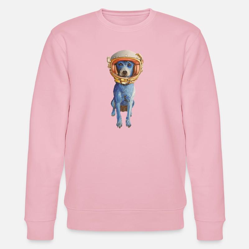 Laly Blue Astronaute en Casque Spatiale - Sweat bio CHANGER Stanley/Stella Unisexe - rose pâle