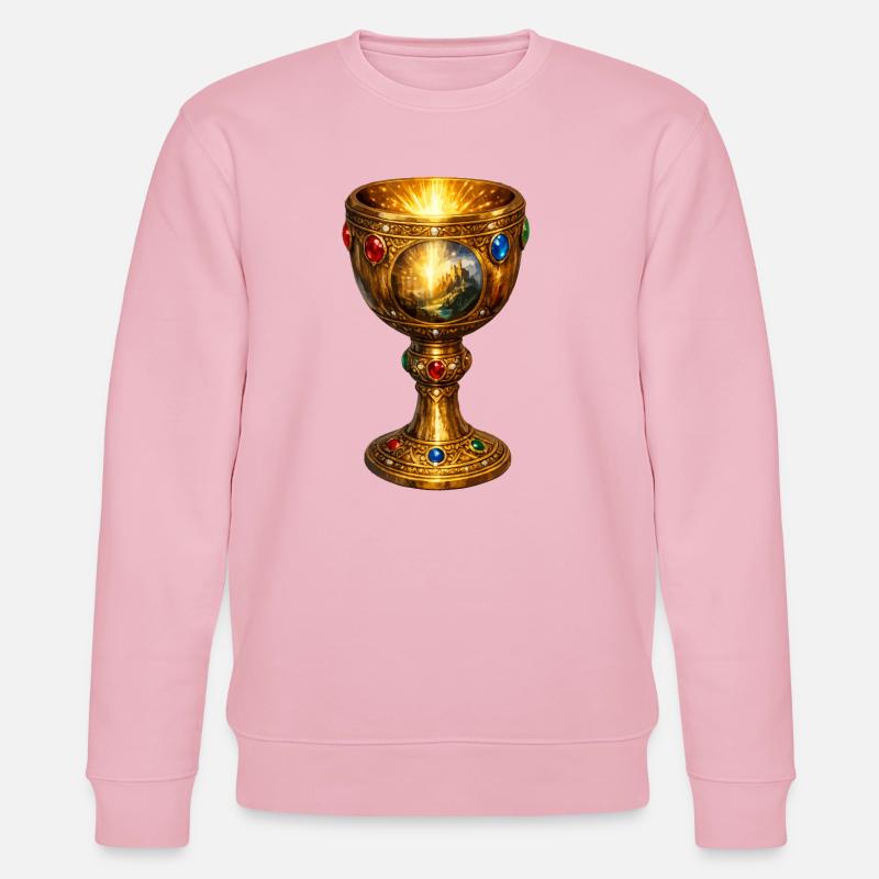 Heiliger Gral - Stanley/Stella Unisex Bio-Sweatshirt CHANGER - Hellrosa