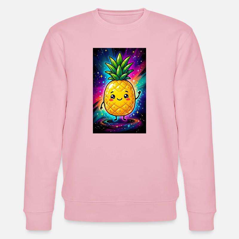 Ananas - Stanley/Stella Unisex Bio-Sweatshirt CHANGER  - Hellrosa