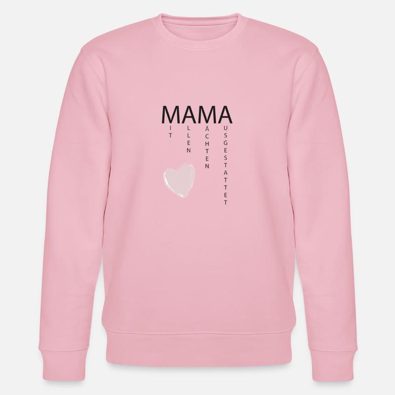 Mama - Stanley/Stella Unisex Bio-Sweatshirt CHANGER  - Hellrosa