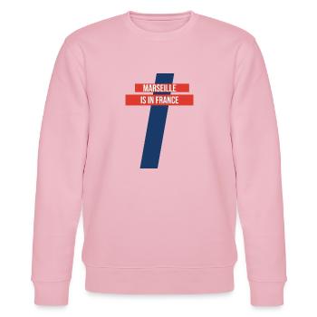 Tablier de cuisine Marseille - Sweat bio CHANGER Stanley/Stella Unisexe - rose pâle - Devant - Jaron (178cm) & Liana (172cm)