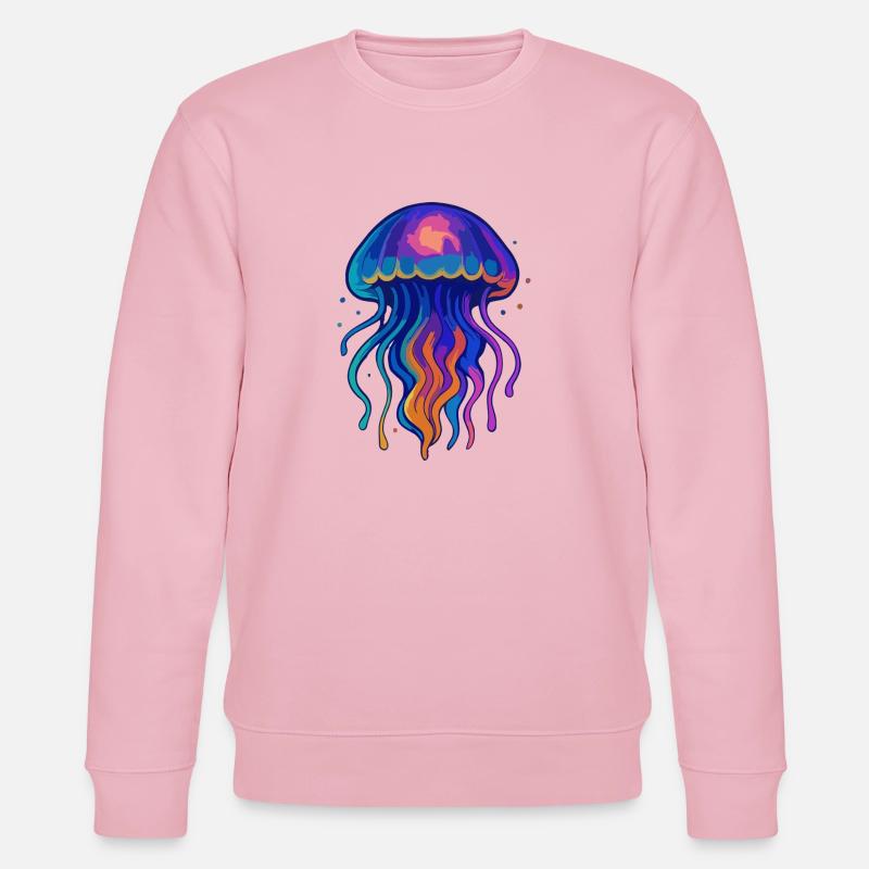 Méduse néon - Sweat bio CHANGER Stanley/Stella Unisexe - rose pâle