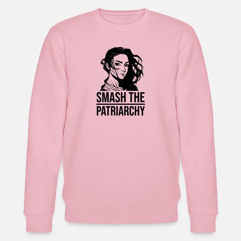 smash the patriarchy - Stanley/Stella Unisex Bio-Sweatshirt CHANGER  - Hellrosa