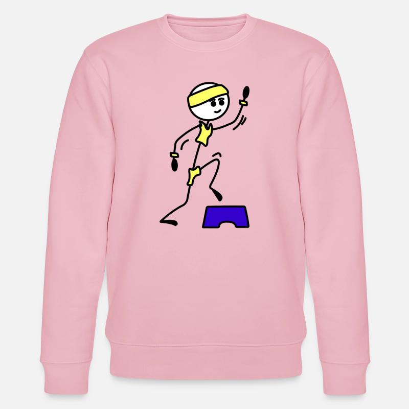 Schritte oder Aerobic Mädchen Trainingsübung - Stanley/Stella Unisex Bio-Sweatshirt CHANGER  - Hellrosa