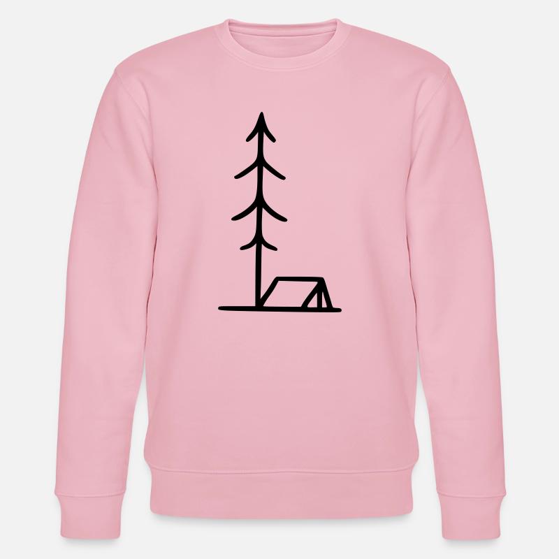 Camping - Zelt - Stanley/Stella Unisex Bio-Sweatshirt CHANGER  - Hellrosa