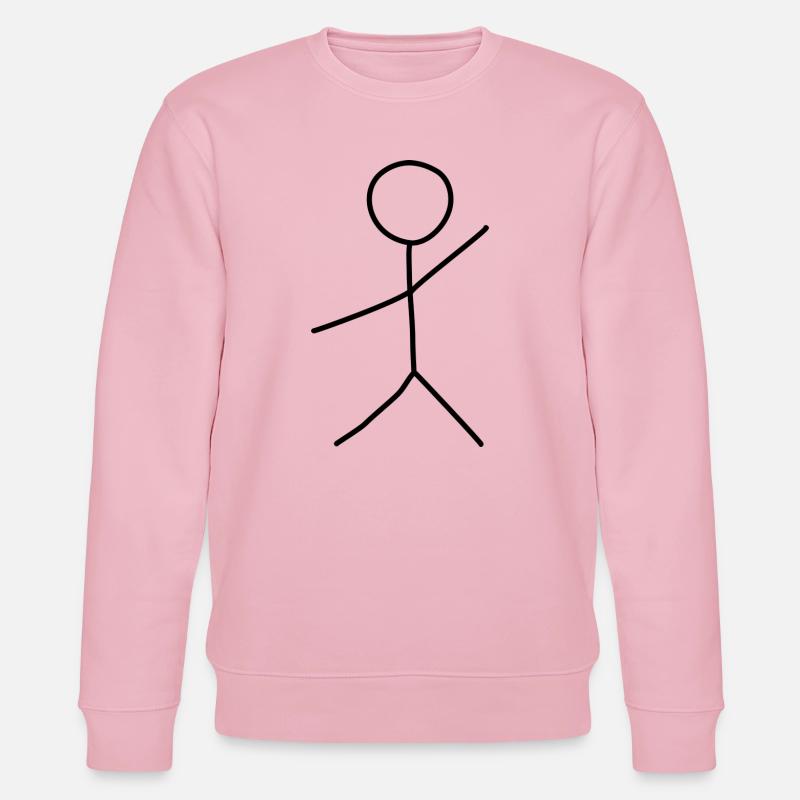 Représentation d’un homme accueillant - Sweat bio CHANGER Stanley/Stella Unisexe - rose pâle