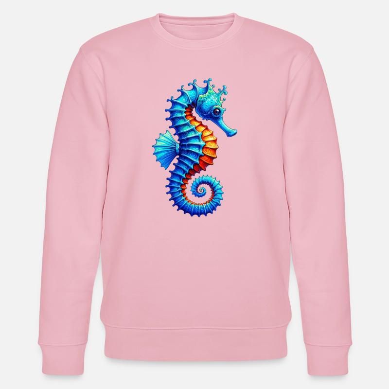 Seepferdchen - Stanley/Stella Unisex Bio-Sweatshirt CHANGER  - Hellrosa