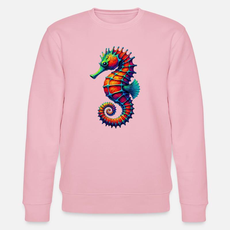 Seepferdchen - Stanley/Stella Unisex Bio-Sweatshirt CHANGER  - Hellrosa