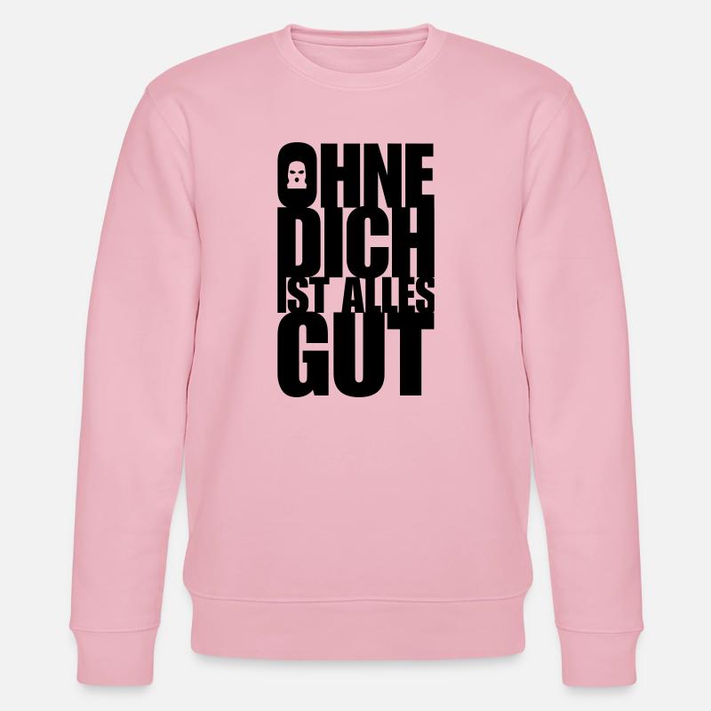 Ohne Dich - Stanley/Stella Unisex Bio-Sweatshirt CHANGER  - Hellrosa