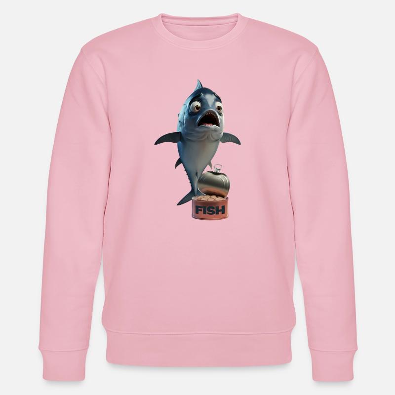 Upset Fish - Stanley/Stella Unisex Bio-Sweatshirt CHANGER  - Hellrosa