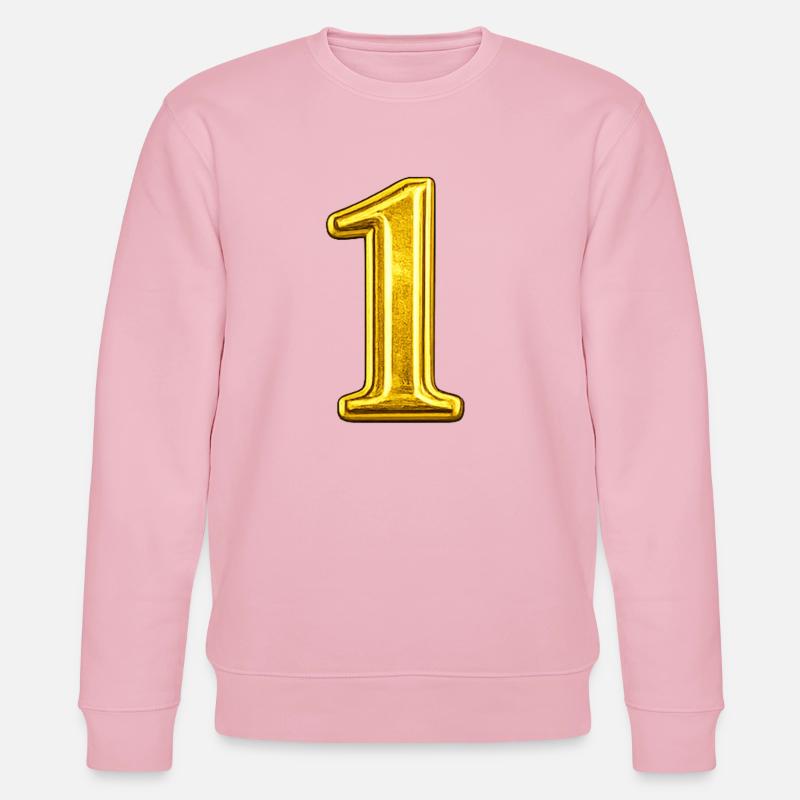 Goldene Eins Glanz - Stanley/Stella Unisex Bio-Sweatshirt CHANGER  - Hellrosa