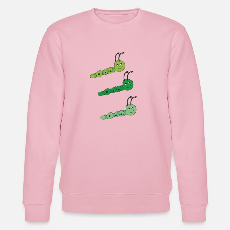 Chenilles en triplé - Sweat bio CHANGER Stanley/Stella Unisexe - rose pâle