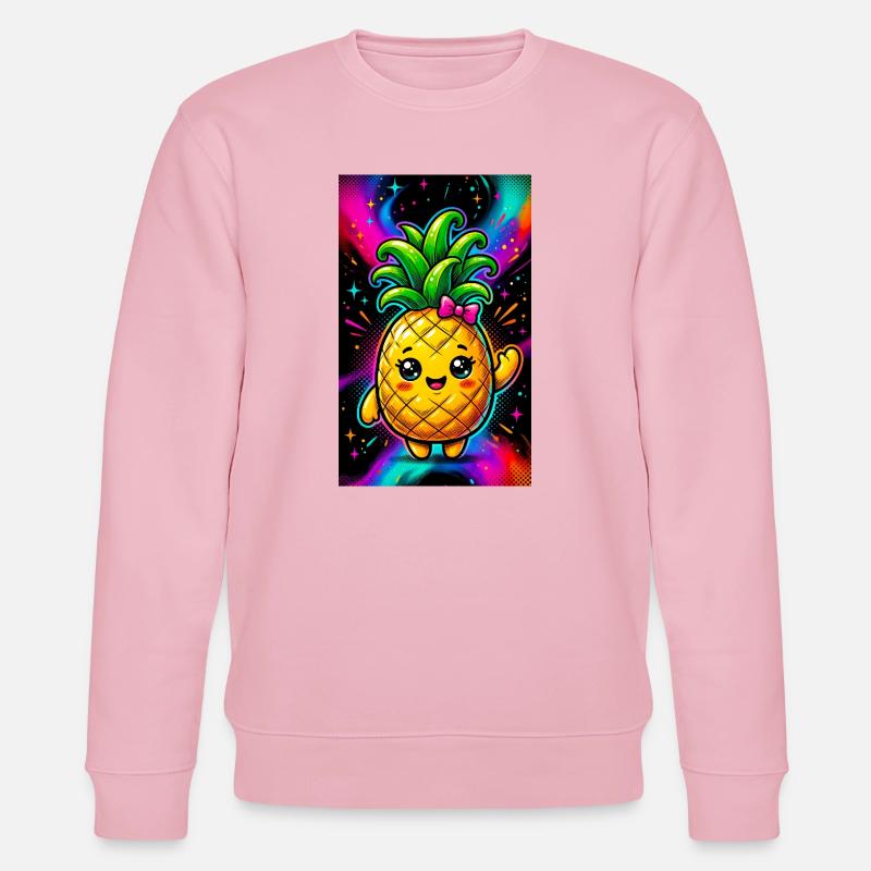 Ananas - Stanley/Stella Unisex Bio-Sweatshirt CHANGER  - Hellrosa