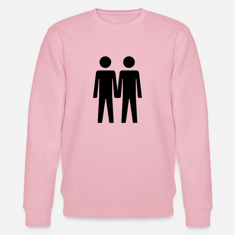 Two Guys - Stanley/Stella Unisex Bio-Sweatshirt CHANGER  - Hellrosa