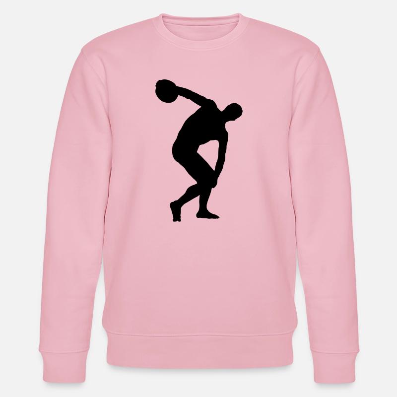 Diskuswerfen - Stanley/Stella Unisex Bio-Sweatshirt CHANGER  - Hellrosa