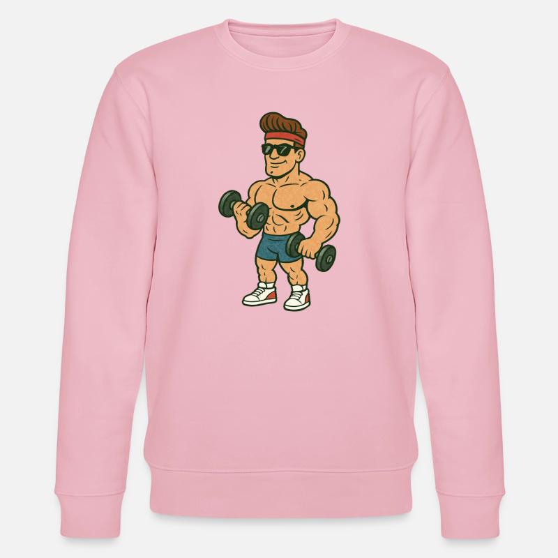 Bodybuilder Comic - Stanley/Stella Unisex Bio-Sweatshirt CHANGER  - Hellrosa