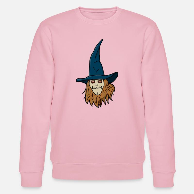Vogelscheuche Hexe - Stanley/Stella Unisex Bio-Sweatshirt CHANGER  - Hellrosa
