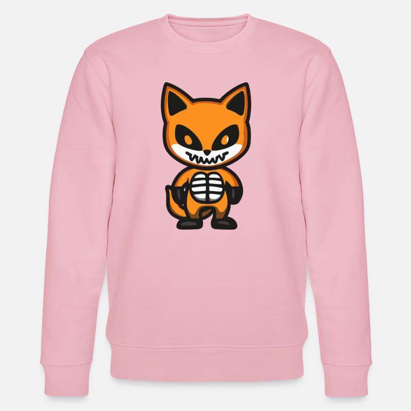 Fuchs Halloween Zombie - Stanley/Stella Unisex Bio-Sweatshirt CHANGER  - Hellrosa