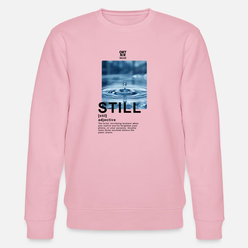 Eau calme - Sweat bio CHANGER Stanley/Stella Unisexe - rose pâle